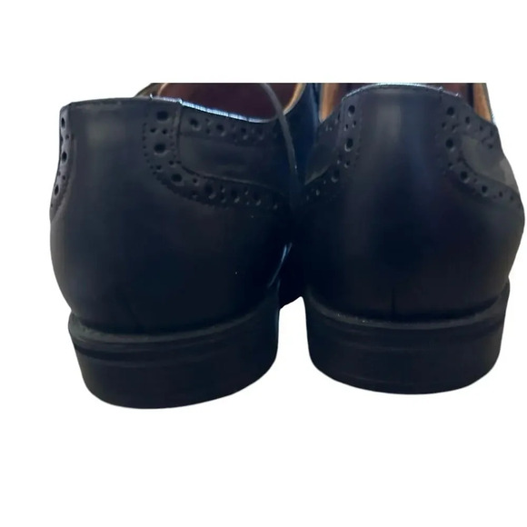 Florsheim Comfortech Ortholite Black Leather Medfield Wingtip Oxford Shoes 11eee - Picture 4 of 7